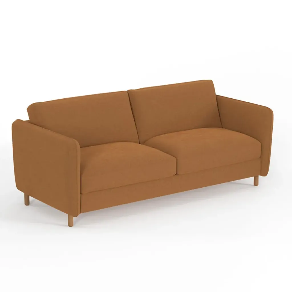 Fabrique de Styles Canapé convertible 2 places Bultex Gustave - Velours Vintage - Adore Anthracite* Canapés Convertibles