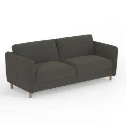 Fabrique de Styles Canapé convertible 2 places Bultex Gustave - Velours Vintage - Adore Anthracite* Canapés Convertibles