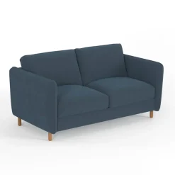 Fabrique de Styles Canapé convertible 2 places Bultex Gustave - Velours Vintage - Adore Anthracite* Canapés Convertibles