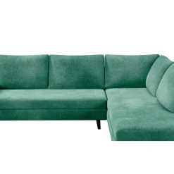 Fabrique de Styles Canapé d'angle droit 5 places André - effet velours - Seven emerald* Canapés D'angle