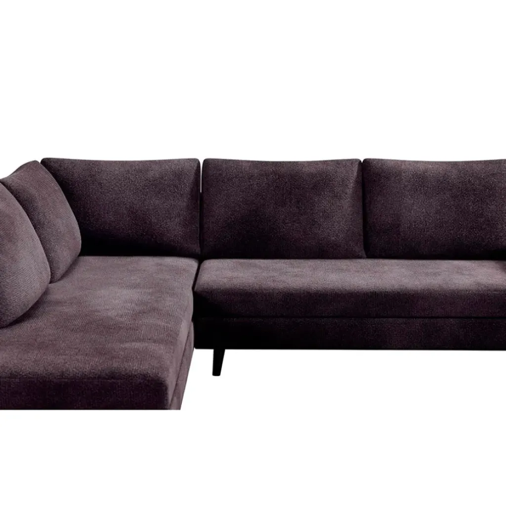 Fabrique de Styles Canapé d'angle droit 5 places André - effet velours - Seven emerald* Canapés D'angle