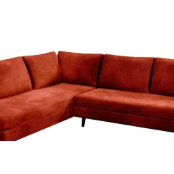 Fabrique de Styles Canapé d'angle droit 5 places André - effet velours - Seven emerald* Canapés D'angle