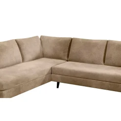 Fabrique de Styles Canapé d'angle droit 5 places André - effet velours - Seven emerald* Canapés D'angle