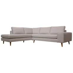 Fabrique de Styles Canapé d'angle gauche 5 places André - velours vintage - Adore gold* Canapés D'angle