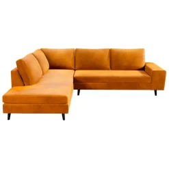 Fabrique de Styles Canapé d'angle gauche 5 places André - velours vintage - Adore kaki hunter* Canapés D'angle