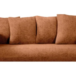 Fabrique de Styles Canapé fixe 3 places Basile - Velours Texturé - Perfect Harmony Écureuil* Canapés Fixes