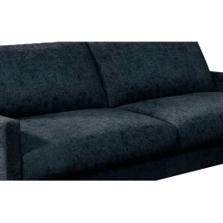 Fabrique de Styles Canapé fixe 3 places Gaspard - Velours Texturé - Dany Bleu grisé* Canapés Fixes