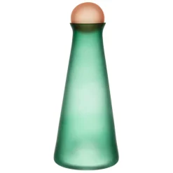 Fabrique de Styles Carafe en cristallin vert et corail givré 1l - Adria* Carafes Et Pichets
