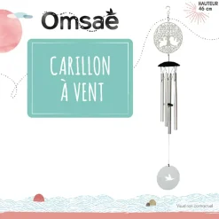Fabrique de Styles Carillon à vent arbre de vie 46 cm* Méditation Et Yoga