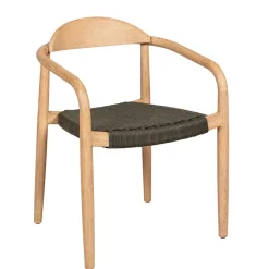 Fabrique de Styles Chaise avec accoudoirs en bois d'eucalyptus kaki - Anam* Chaises