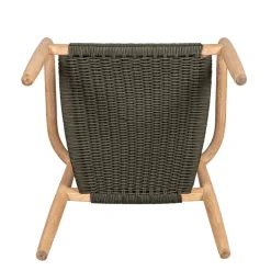 Fabrique de Styles Chaise avec accoudoirs en bois d'eucalyptus kaki - Anam* Chaises