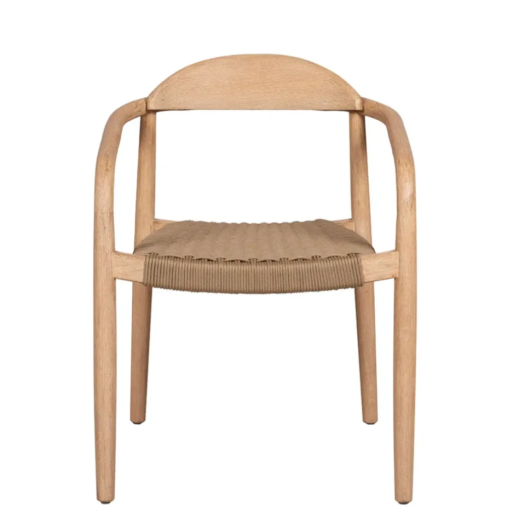 Fabrique de Styles Chaise avec accoudoirs en bois d'eucalyptus sable - Anam* Chaises