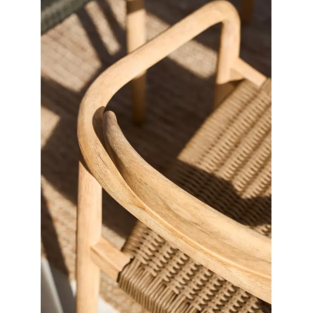 Fabrique de Styles Chaise avec accoudoirs en bois d'eucalyptus sable - Anam* Chaises