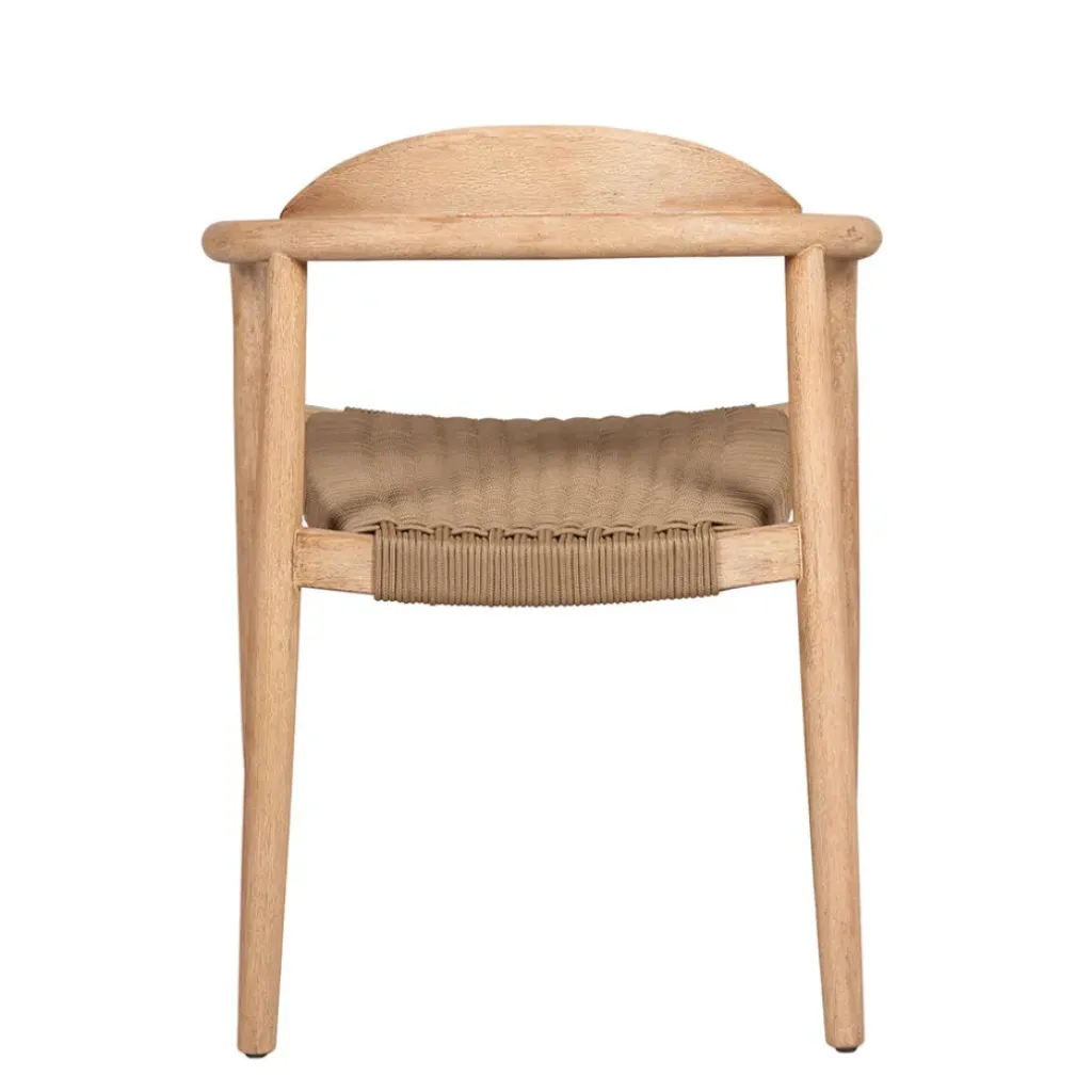 Fabrique de Styles Chaise avec accoudoirs en bois d'eucalyptus sable - Anam* Chaises