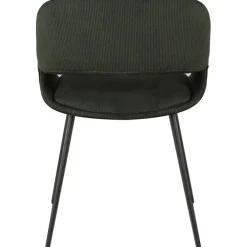 Fabrique de Styles Chaise avec accoudoirs en velours côtelé foncé - Alma* Chaises