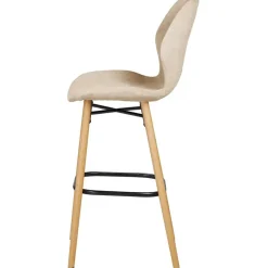 Fabrique de Styles Chaise de bar en tissu soft touch h65cm - Keri* Tabourets Et Chaises De Bar