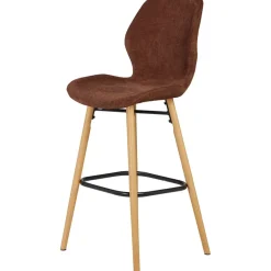 Fabrique de Styles Chaise de bar en tissu soft touch h65cm - Keri* Tabourets Et Chaises De Bar