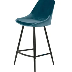 Fabrique de Styles Chaise de bar en velour h75cm - Ben* Tabourets Et Chaises De Bar