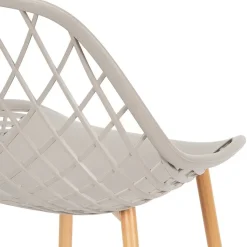 Fabrique de Styles Chaise de jardin en plastique gris - Malaga*Enfant Chaises, Fauteuils|Jardin