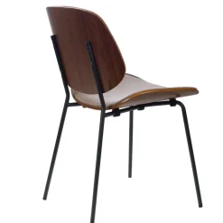 Fabrique de Styles Chaise de salle à manger en tissu et noyer - Atlanta* Chaises