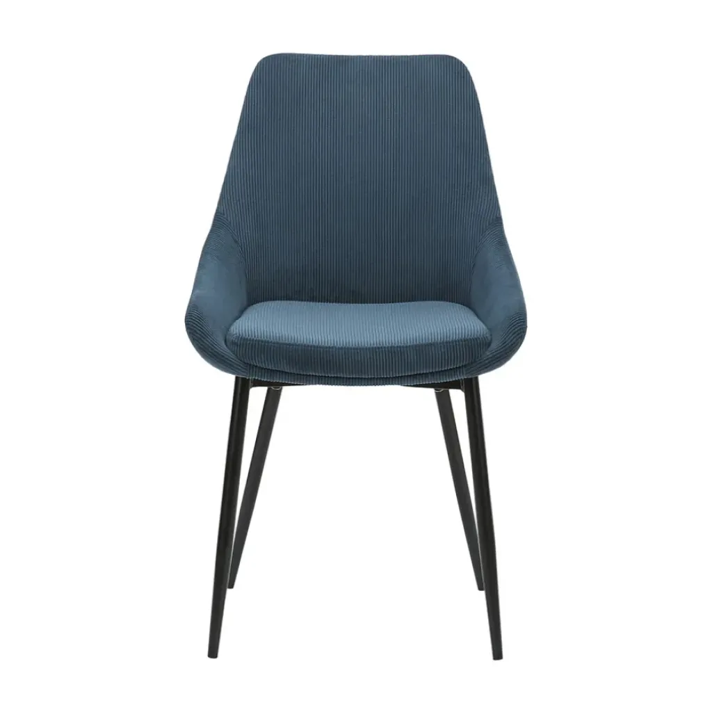 Fabrique de Styles Chaise de salle à manger en velours côtelé - Ben* Chaises