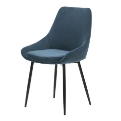 Fabrique de Styles Chaise de salle à manger en velours côtelé - Ben* Chaises