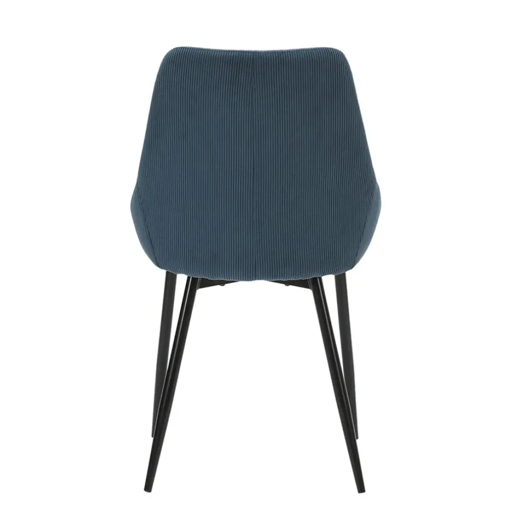 Fabrique de Styles Chaise de salle à manger en velours côtelé - Ben* Chaises