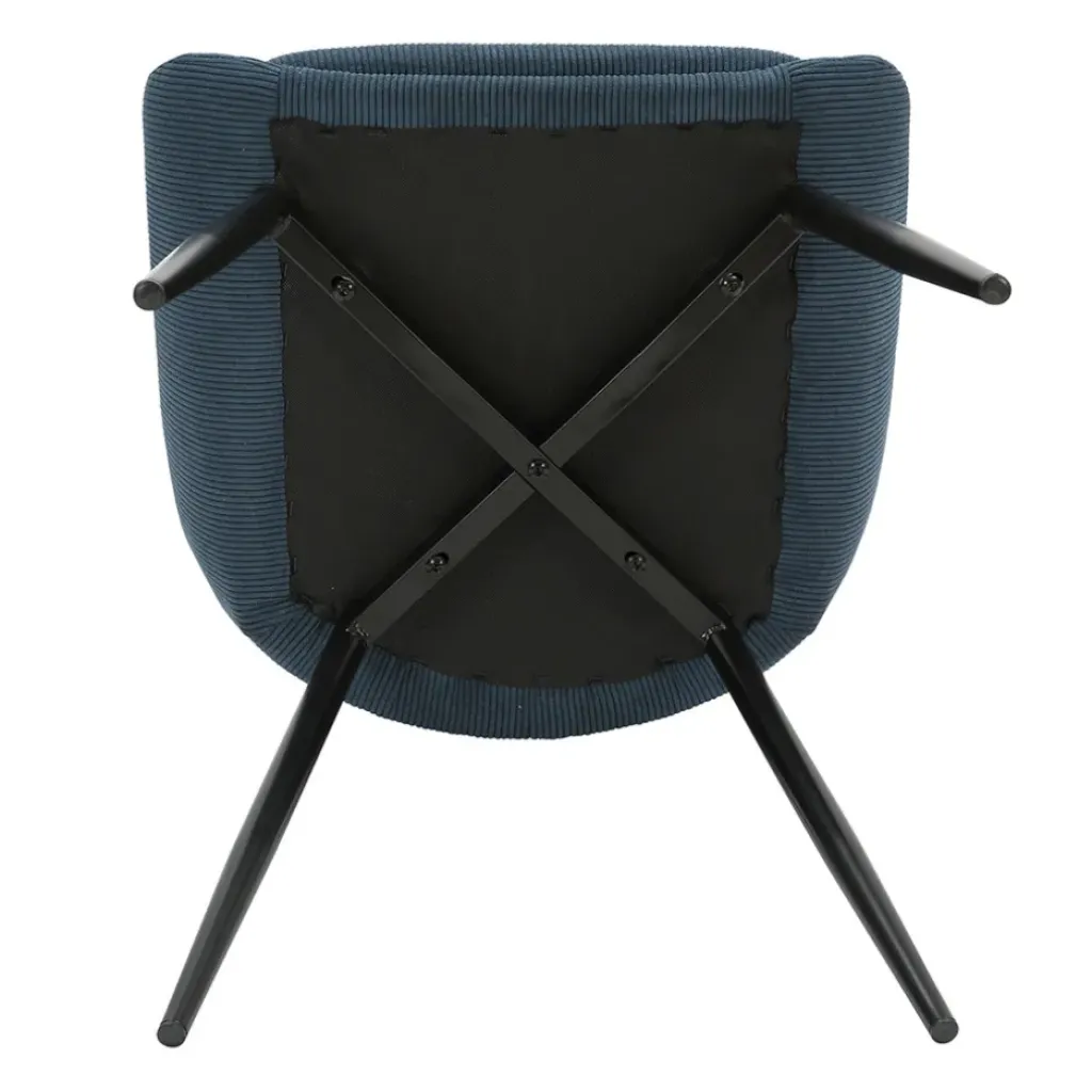 Fabrique de Styles Chaise de salle à manger en velours côtelé - Ben* Chaises