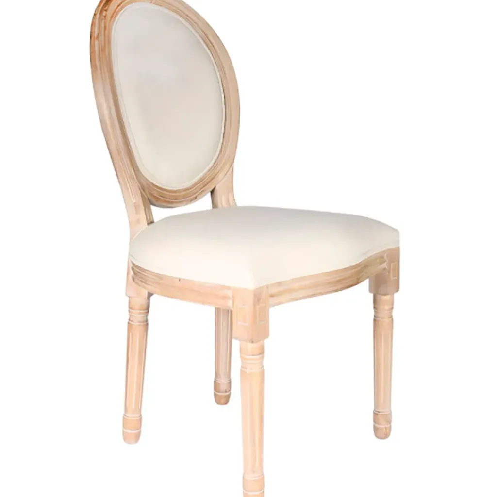 Fabrique de Styles Chaise medaillon en bois d'hévea* Chaises