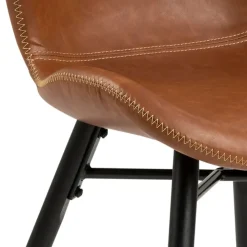 Fabrique de Styles Chaise salle à manger aspect cuir rétro - Batla* Chaises