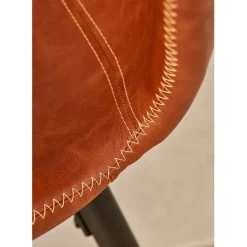 Fabrique de Styles Chaise salle à manger aspect cuir rétro - Batla* Chaises