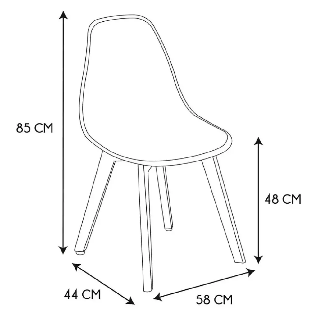 Fabrique de Styles Chaise salle à manger effet cuir - Amber* Chaises
