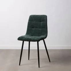 Fabrique de Styles Chaise salle à manger en tissu vert - Mony* Chaises