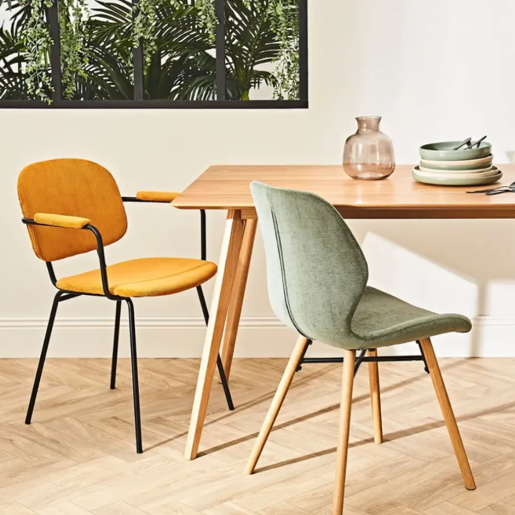 Fabrique de Styles Chaise salle à manger en tissu soft touch bouteillle - Keri* Chaises