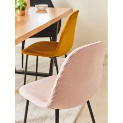 Fabrique de Styles Chaise salle à manger en velours cotelé - Julia* Chaises