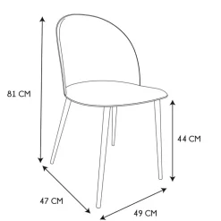 Fabrique de Styles Chaise scandinave bergen canard* Chaises