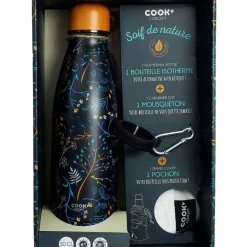 Fabrique de Styles Coffret bouteille isotherme fleurie 50cl* Gourdes