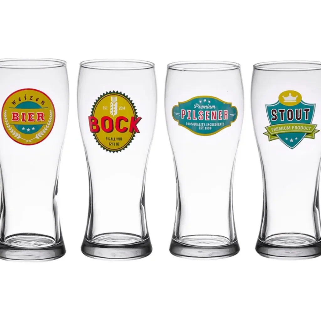 Fabrique de Styles Coffret de 4 chopes de biere 50cl en verre* Verres À Alcool