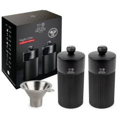 Fabrique de Styles Coffret duo moulins line 12cm et entonnoir inox* Salières Et Poivrières