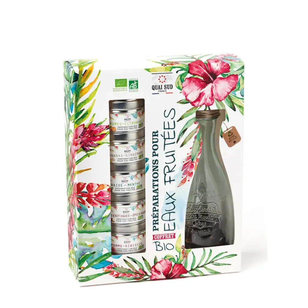 Fabrique de Styles Coffret eaux fruitée bio avec carafe* Cafés, Thés Et Infusions