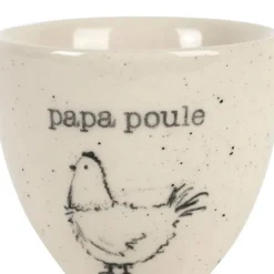Fabrique de Styles Coquetier Papa poule en grès moucheté - La Ferme* Accessoires De Table