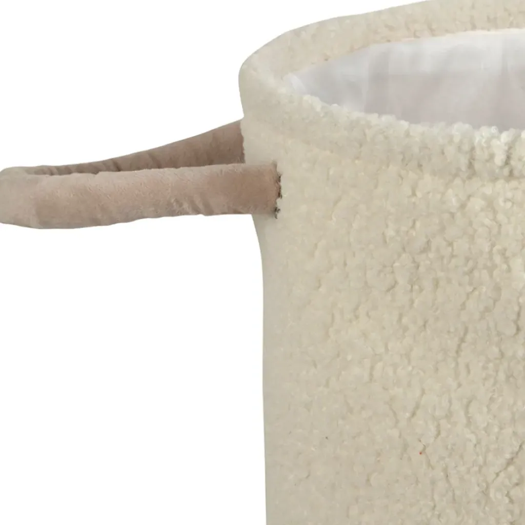 Fabrique de Styles Corbeille en tissu écru h50cm - Bohème*Enfant Déco