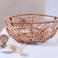 Fabrique de Styles Corbeille (lot de 2 ) element en rotin* Paniers Et Corbeilles