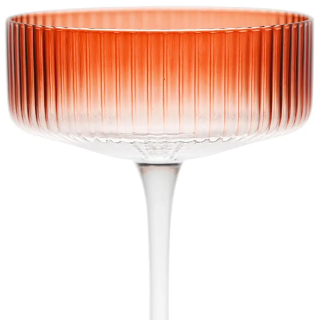 Fabrique de Styles Coupe champagne striée en verre - Funny* Verres À Alcool