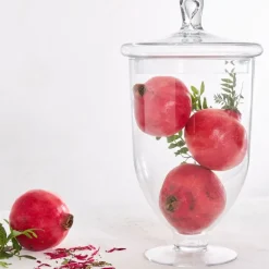 Fabrique de Styles Coupe sur pied en verre avec couvercle d21cm - Eloise* Bonbonnières, Cloches Et Coupes