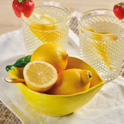 Fabrique de Styles Coupelle citron en dolomite 16x12cm* Bols Et Coupelles