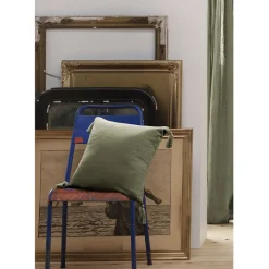 Fabrique de Styles Coussin avec pompons en gaze de coton 40x40cm - Gaia* Coussins Et Housses