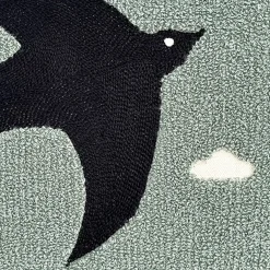 Fabrique de Styles Coussin oiseau en coton canard 40x40cm - Influence* Coussins Et Housses