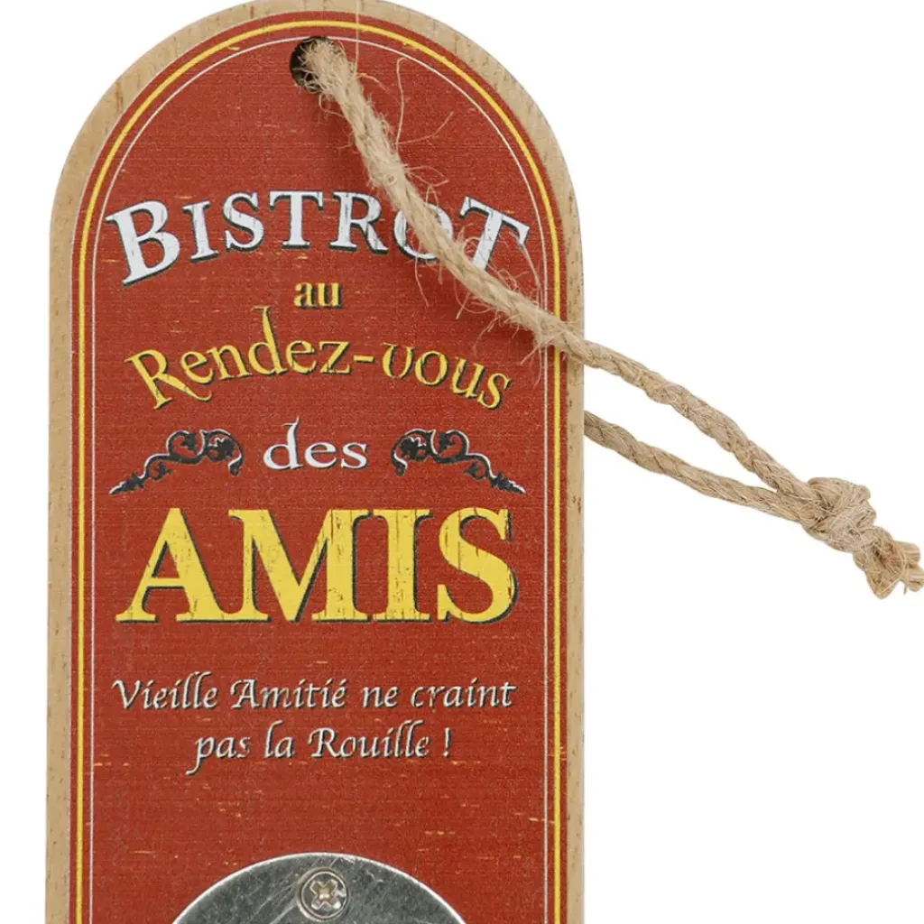 Fabrique de Styles Décapsuleur de poche rouge et jaune - Bistrot Des Amis* Ustensibles De Cuisine