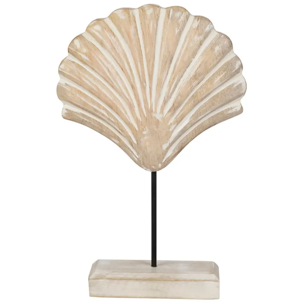 Fabrique de Styles Décoration Saint-Jacques sur pied en manguier et fer - Amarres* Petits Objets Déco